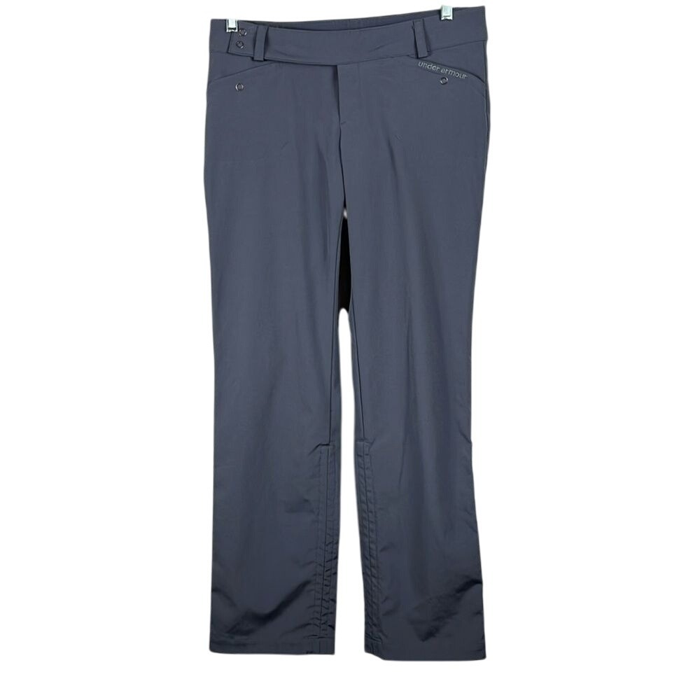 Under Armour Performance  Active Convertable Pant Womens Size 8 Grey Rouched Leg